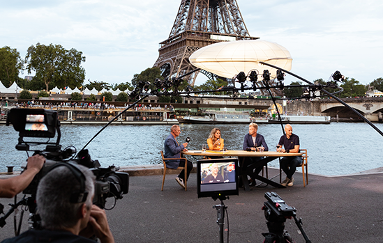 Organisation d'un plateau tv sur les quais de seine