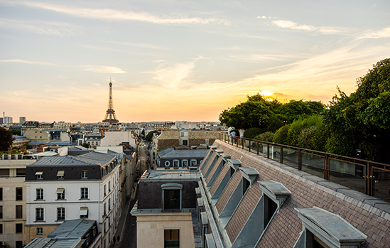Sunset rooftop Babylone