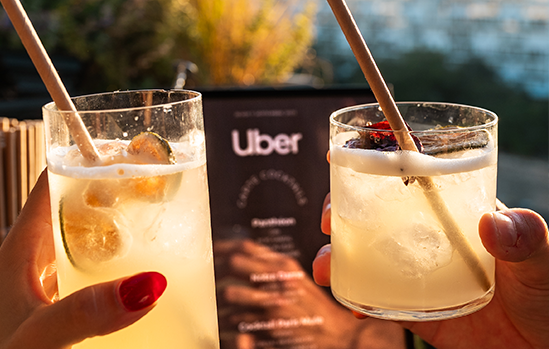 Animation cocktails pour l'événement d'entreprise Uber