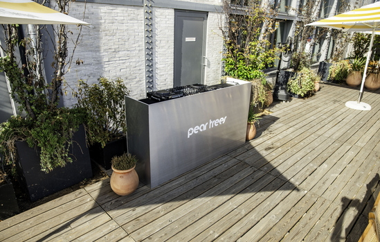 Bar aux couleurs de Pearltrees sur le rooftop