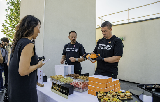 Buffet et goodies de l'afterwork sur le rooftop
