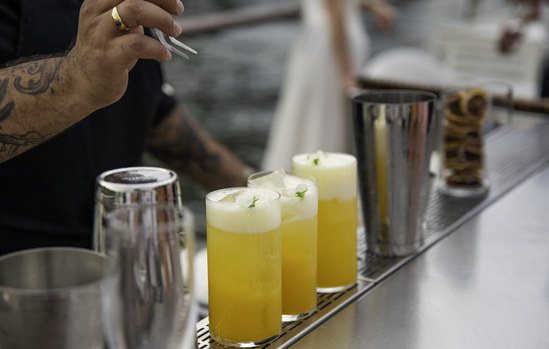 Cocktails signature servis pendant la soirée du CSE à Paris