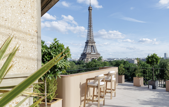 Rooftop Trocadéro avec vue sur la tour Eiffel pour un side event à Paris